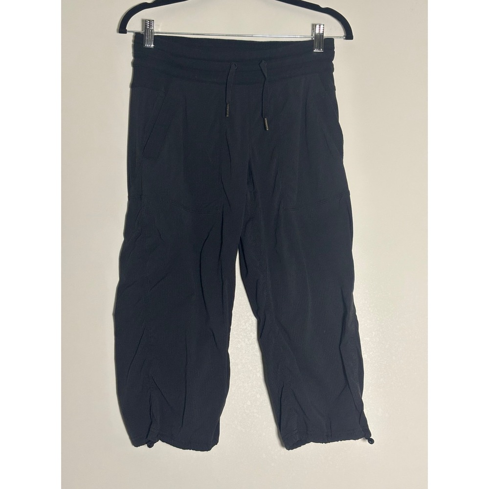 Lululemon Dance Studio Crop Pants Black Drawstring Joggers